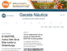Tablet Screenshot of gacetanautica.es